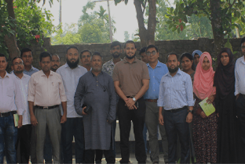 Employee development program team meeting