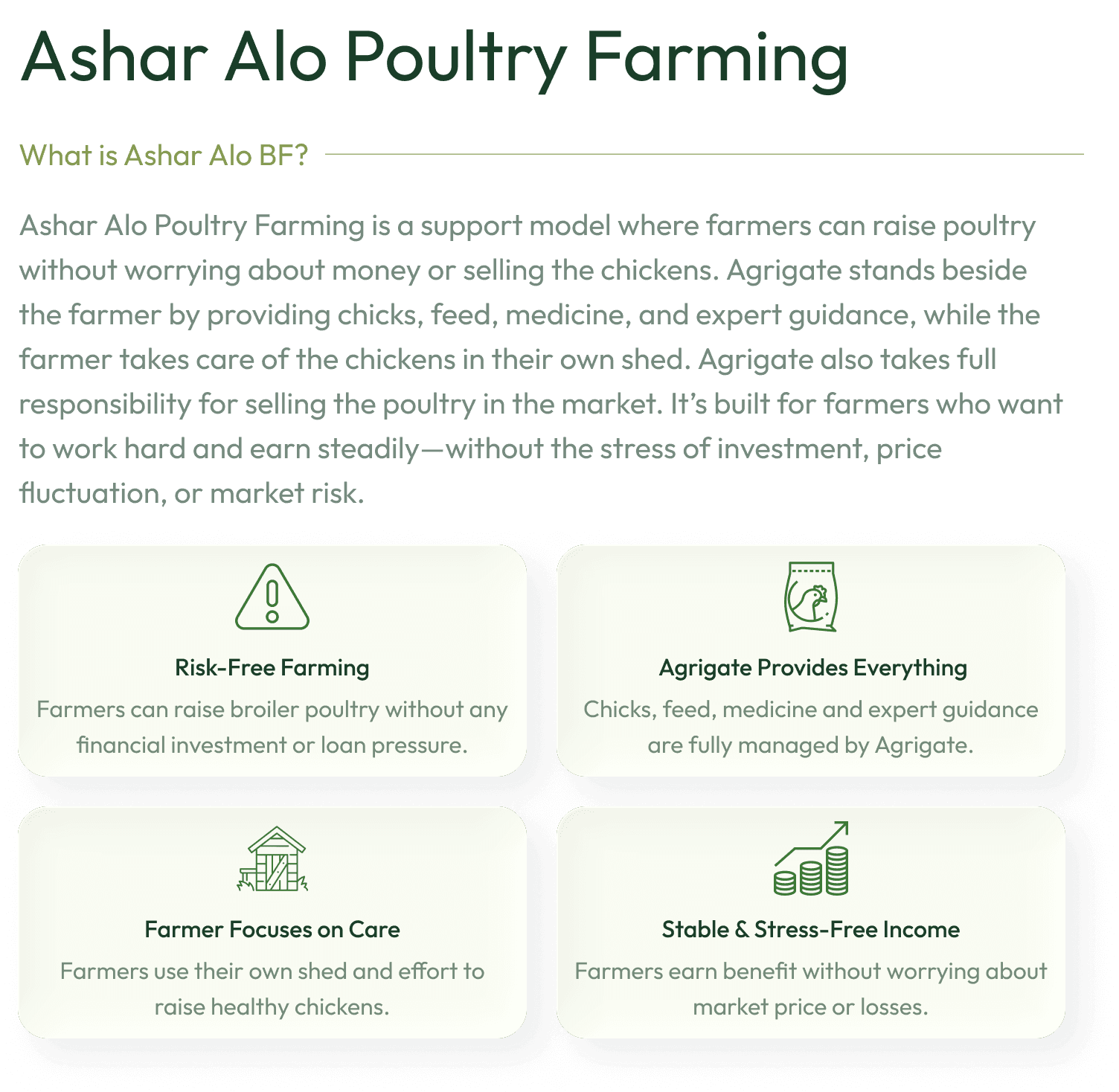 Farmer holding a broiler chicken